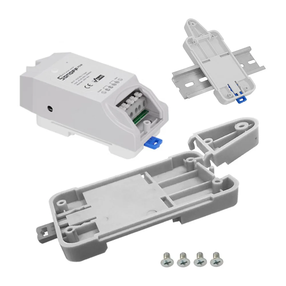 SONOFF DR DIN Rail Tray with 4 Screws for Basic / RF / TH10 / TH16 / POW Switch