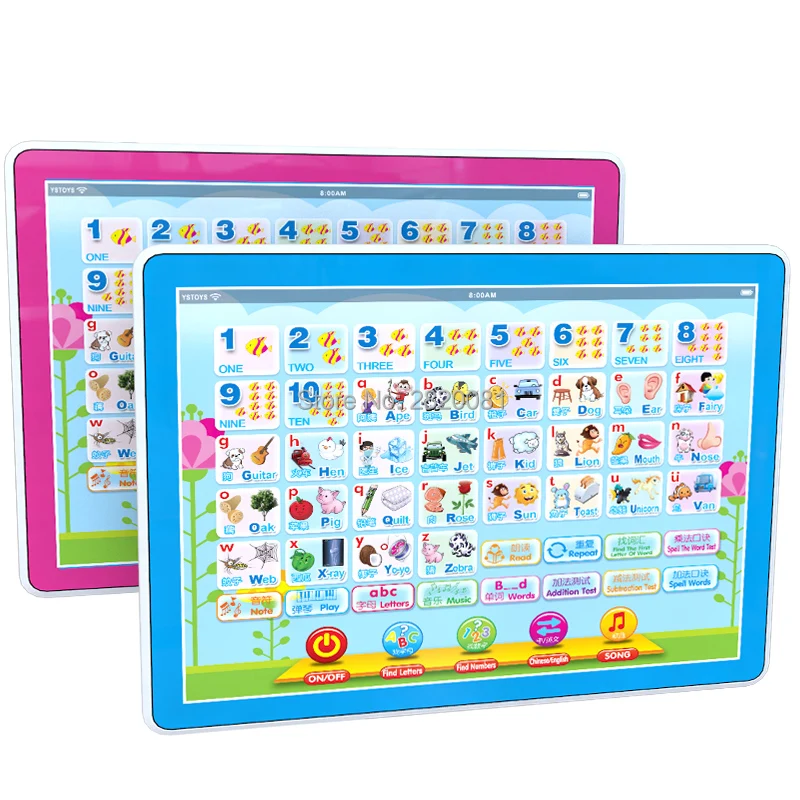 smart early educational learning machine toy tablet chinese&english language for all kid,touch screen Intelligent learning toy