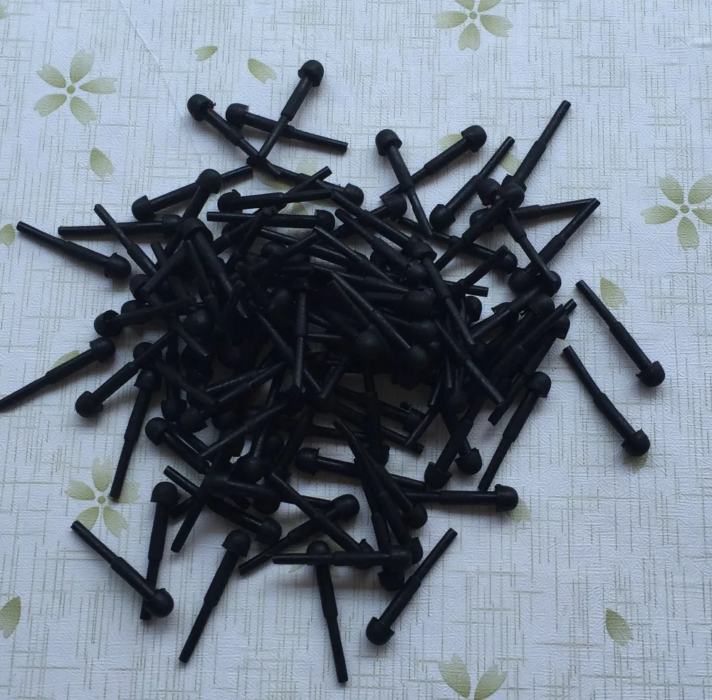 100pcs Replacement Rubber Bumper silencer Hair Scissors Barber Shears Stopper Black