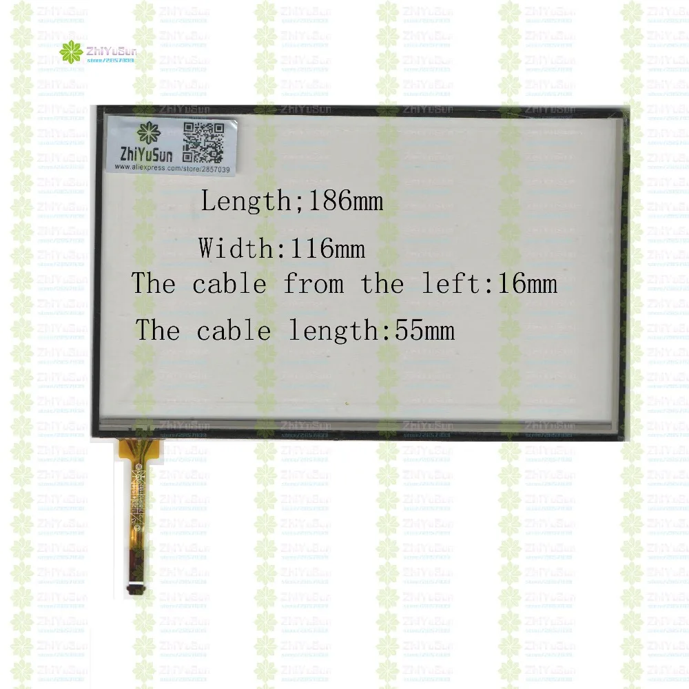 

ZhiYuSun KDT-5045 186mm*116mm 8inch 4lines NEW touch screen panel TOUCH glass sensor 186*116 for DVD car touch screen