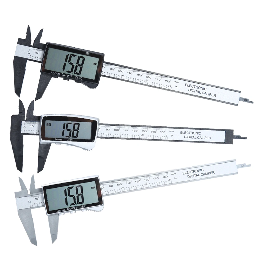 New Electronic Digital Display Vernier Caliper Inch/Metric Conversion 6Inch 0-150mm HD Full-Screen Caliper Measurement Tool