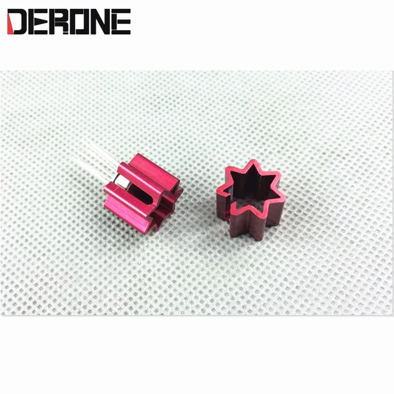 1 pair Gold seal transistor radiator op amp Gold seal triode radiator Height 10mm inner diameter 8mm Efficient heat dissipation