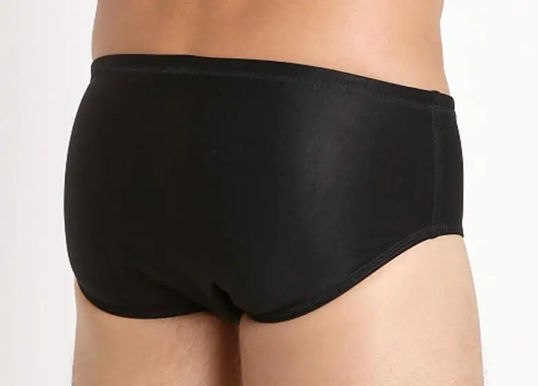 Men\'s swimming trunks Low-waisted flat-horn swimsuit Super speed dry sexy bikini Private customized