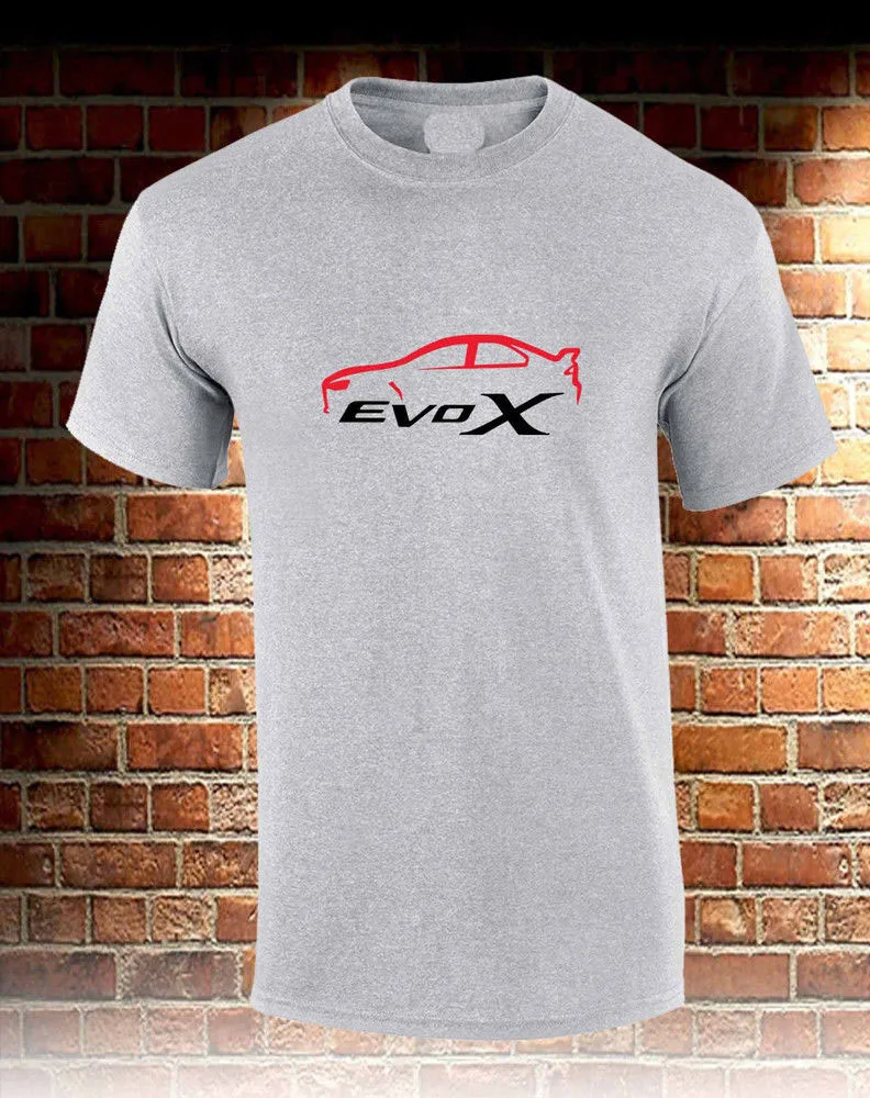 2019 New 100% Cotton Top Quality T-Shirt Men Summer Casual Tee shirts NEW EVOLUTION X EVO RACER LANCER T shirt