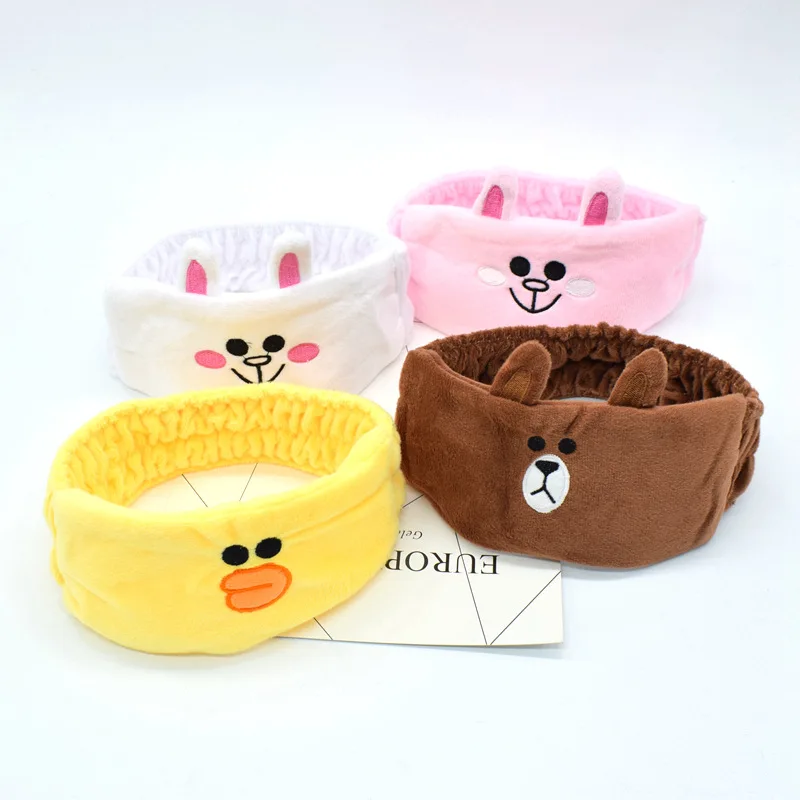 Cute Elastic Cat Ears Headbands for Women Girls Makeup Face Washing Headband Hairdo Facial Mask Headwrap Hairband Hair Accessory