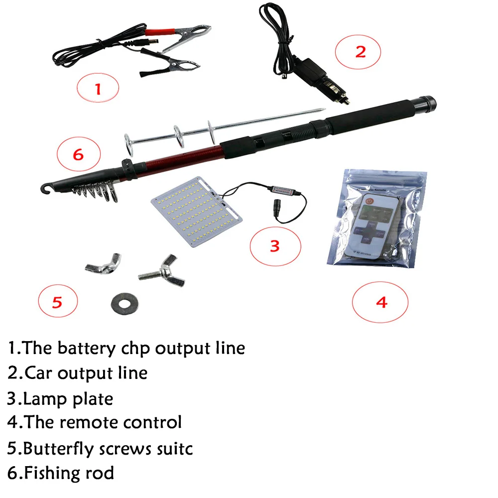 Outdoor styling 12V Flip Cob LED Telescopic Lantern Camping Lamp Telescopic Light Night Fishing Road Trip with RF Controller