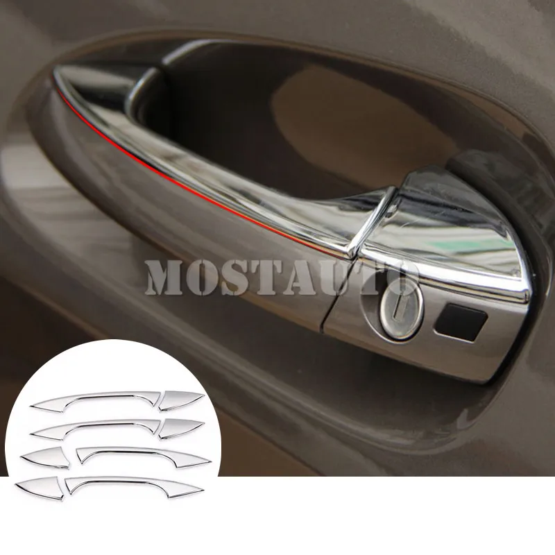 For Benz CLA C117 W117 ABS Exterior Car Door Handle Cover Trim 2013-2018 8pcs Car Accessories Interior Car Decor Car Trim