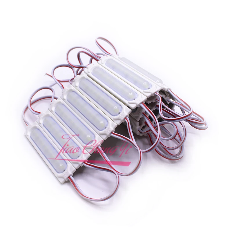 New 5730 9LED COB LED 160 degrees Module Cool white light DC12V IP67 waterproof lighting 20PCS image 3