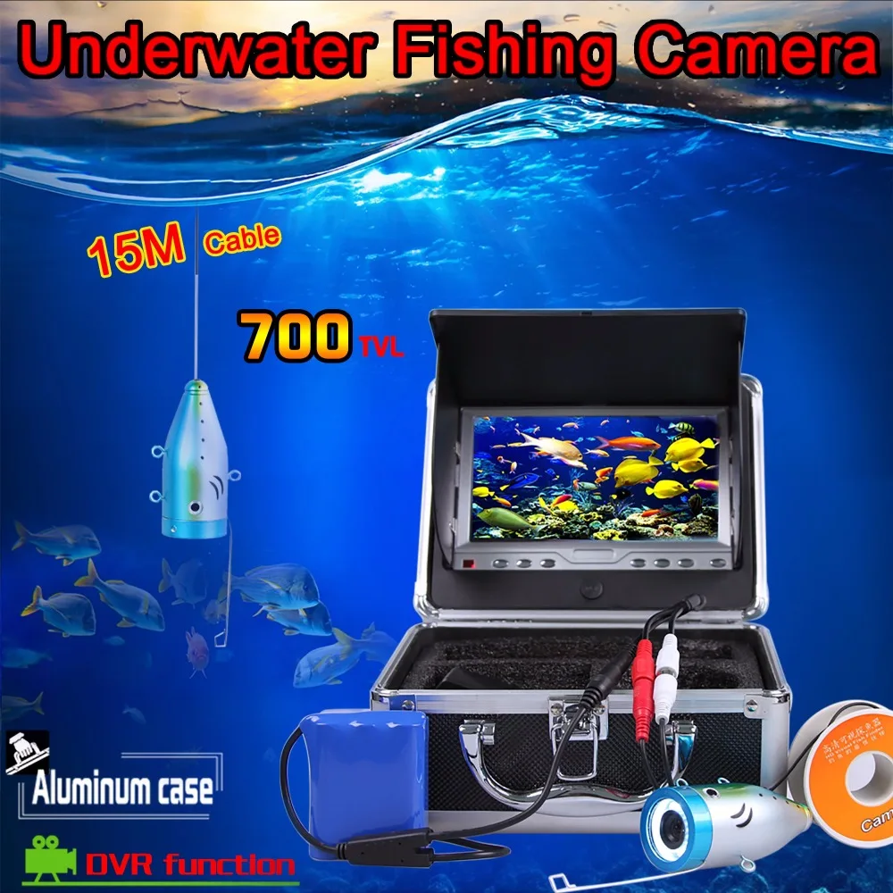 

Underwater15M 7 Inch Monitor 700TVL DVR Fishing Camera AV Handheld Endoscope