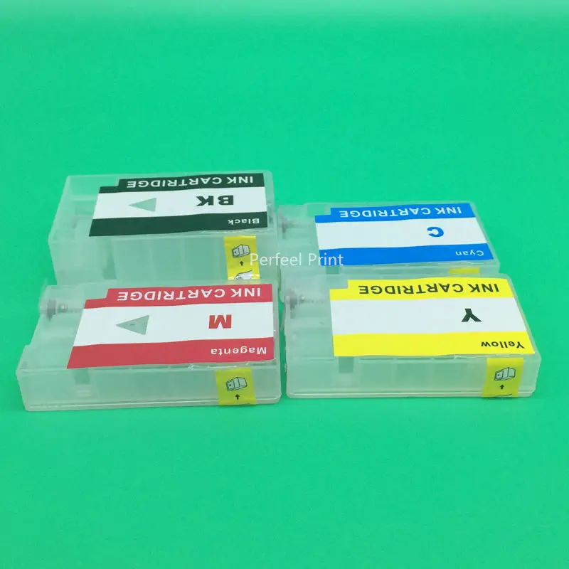 4 Color PGI1200 PGI1200XL Empty Refillable Cartridge With Permanent Chip For Canon MAXIFY MB2020 MB2320 MB2120 MB2720 BK C M Y