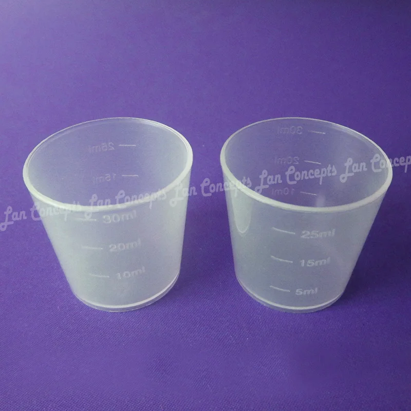 30ml food grade PP Measure Cup Measuring Plastic Cups with scales - 1000pcs/lot wholesale