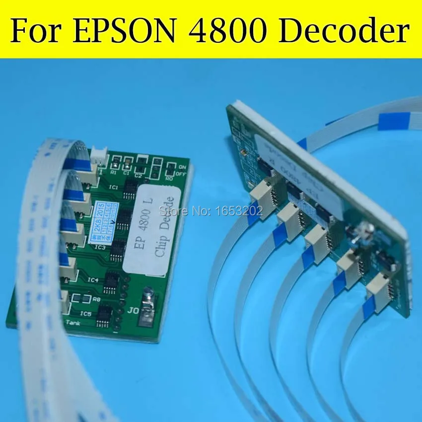 Chip Decoder For Epson Stylus PRO 4800 4880 7400 9400 7450 9450 7880 9880 4400 4450 Printer Ink Cartridge