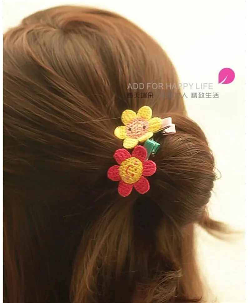 Horquilla con dibujos de flores trenzadas para niña y bebé, pinzas para el pelo, pasadores, lazos, pasadores, accesorios para niños, Clip, tocado