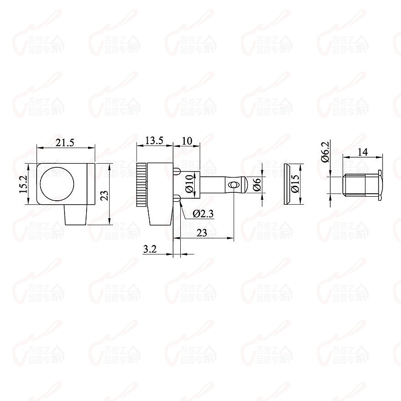 【Made in Taiwan】1Set 6/7/8 Strings  No Screw Locking Guitar Machine Heads Tuners