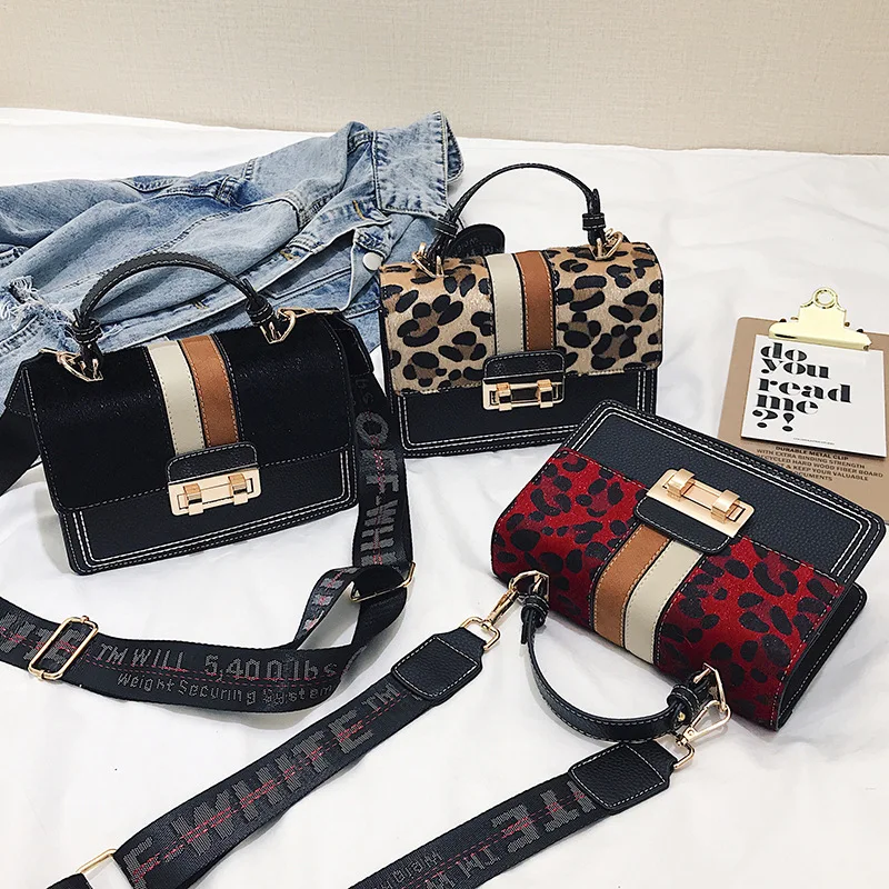 Sexy Leopard Female Square Bag 2018 Fashion New Women\'s Designer Handbag High Quality Pu Leather Women Shoulder Messenger Bag