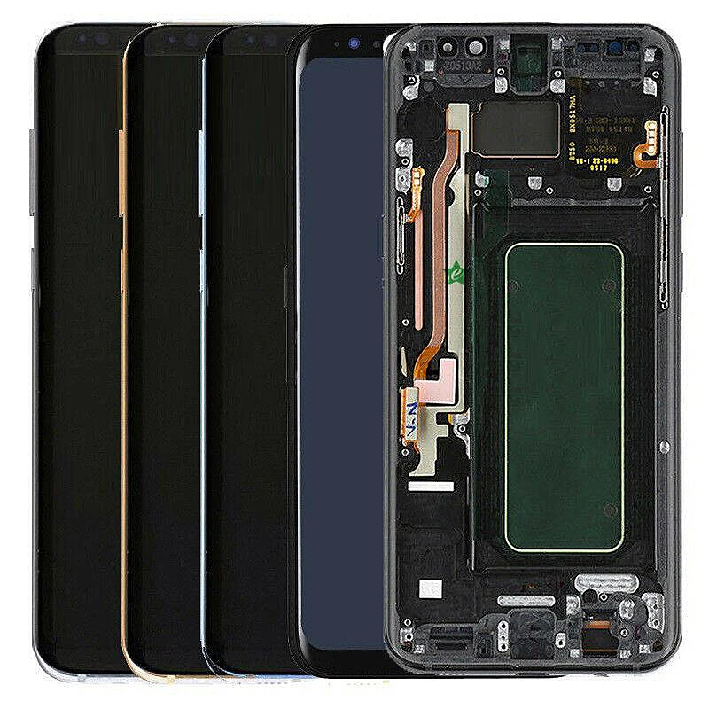 TFT For SAMSUNG GALAXY S8 S9 S10 PLUS LCD Display For S20 S20+ LCD Display Touch Screen Digitizer Assembly No fingerprints Frame