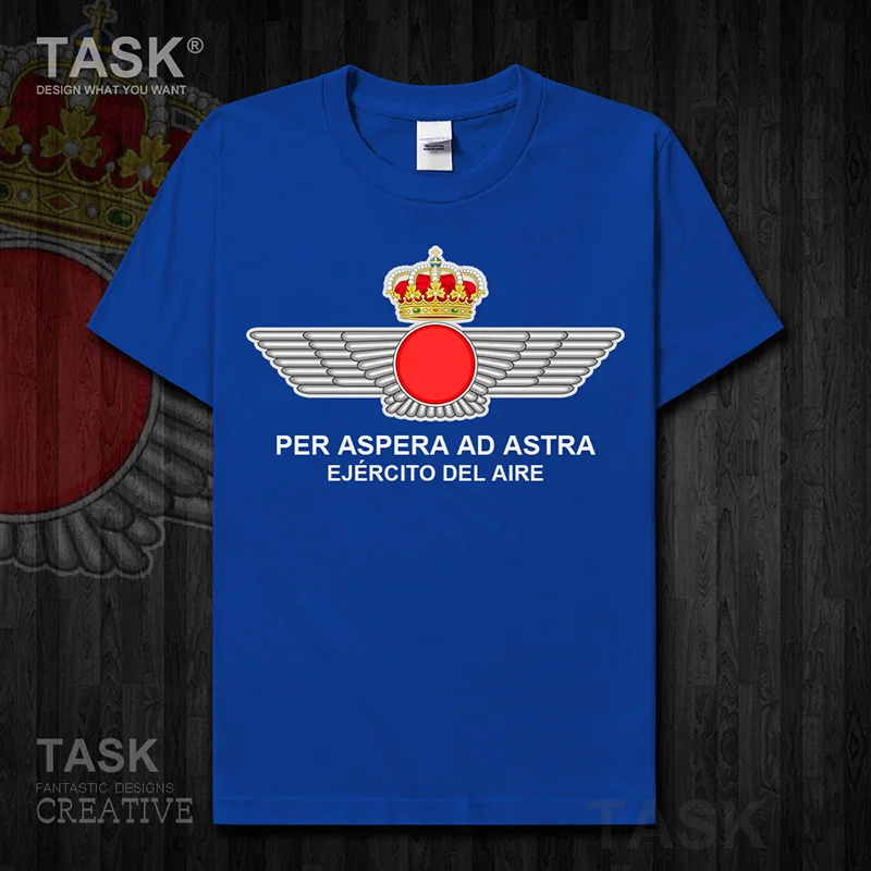 Air Force Kingdom of Spain Espana ESP Short sleeve new Tops t shirt summer Fashion country cotton   Tactical  01