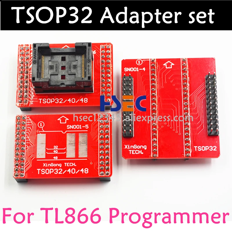 TSOP32 base adapter for minipro TL866CS TL866A and Xgecu TL866ii plus  tl866 USB universal programmer TSOP40 TSOP48 SOP44 socket