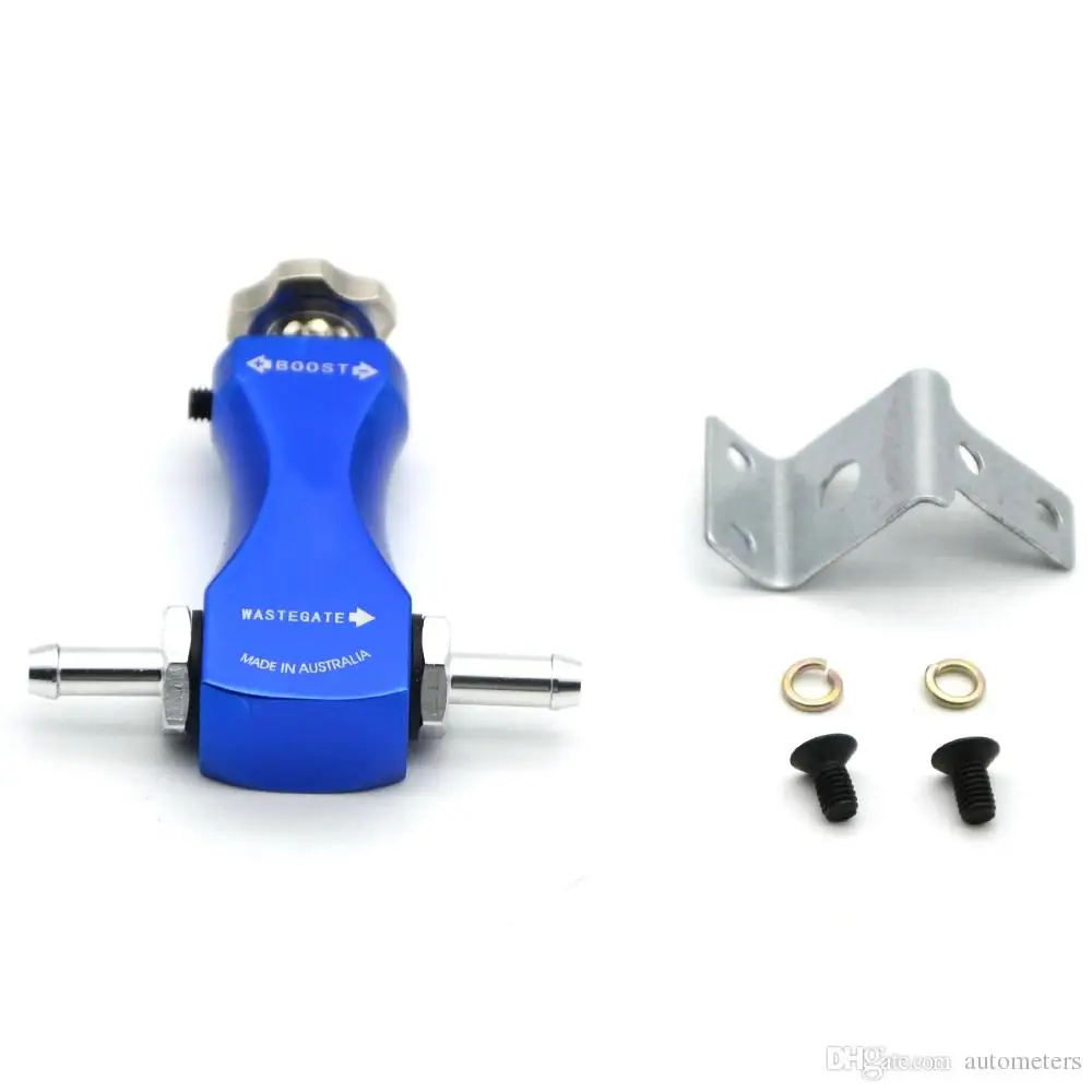 BLUE COLOR UNIVERSAL BOOST-TEE MANUAL BOOST CONTROLLER TURBOCHARGER WITH LOGO