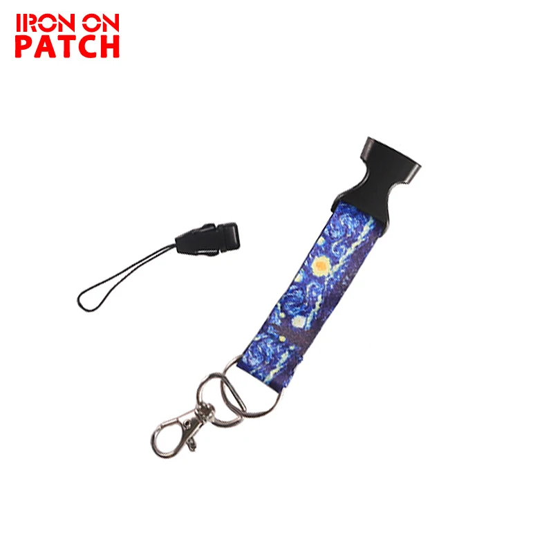 Novelty Van Gogh Starry Night Lanyard For ID Badge Card Pass Gym Mobile Phone USB Badge Holder Hang Rope Fashion Lariat Lanyard