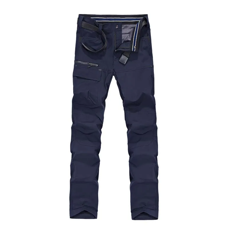 New Autumn Winter Soft Shell Male Pants Big Size Waterproof Men Trousers Comfortable Clothes