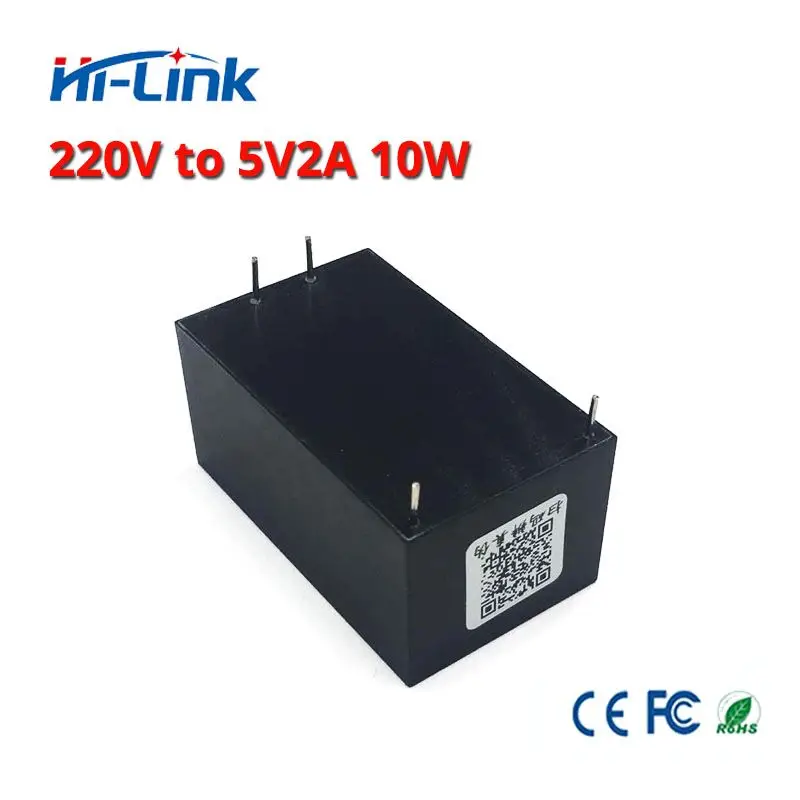 Free shipping 220v  5V/ 10W 2A  AC DC isolated switching step down power supply module AC DC converter HLK-10M05