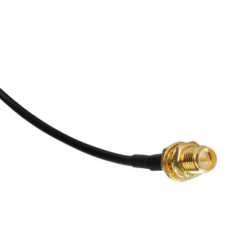 ALLiSHOP 0-3Ghz pigtail RP SMA female brooches plug to RP SMA female brooches plug low loss RG174 cable for FPV wifi router