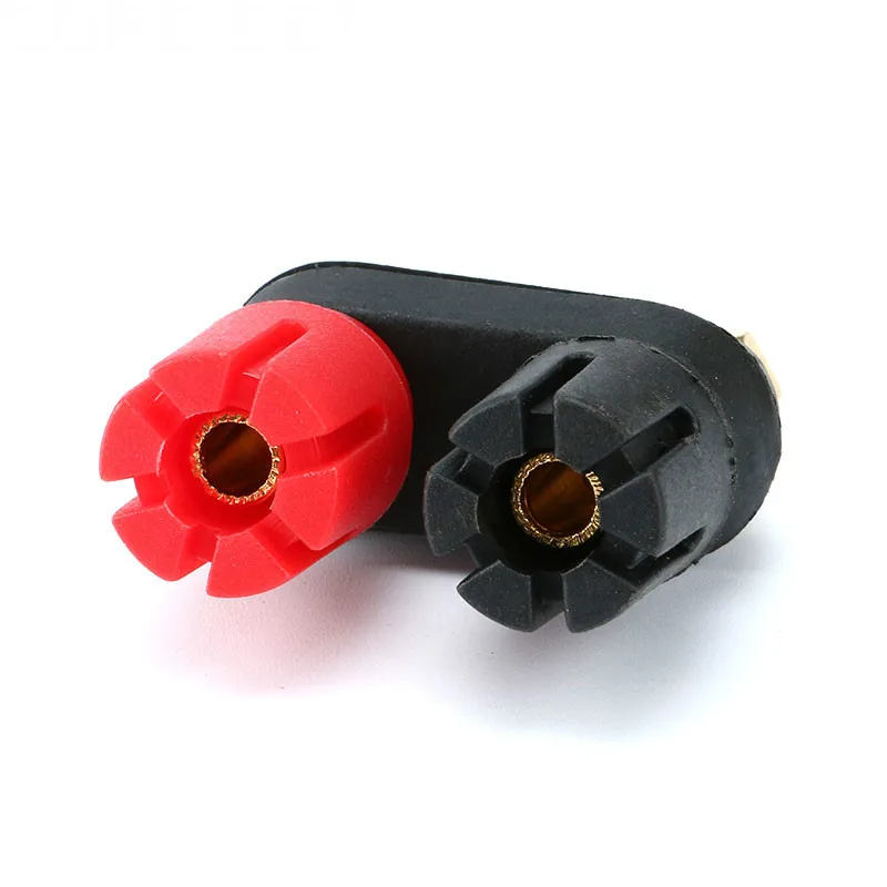 1Pcs Banana plugs Terminals Red Black Connector Amplifier Terminal Binding Post Banana Speaker Plug Jack