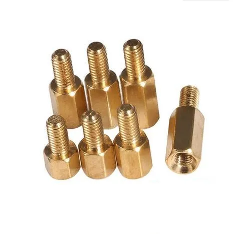 100 sztuk 3mm gwint M3 Hex podkładka dystansowa z mosiądzu męski na żeński mosiądz rozstaw śruby filar M3 * 4/5/6/7/8/9/10/11/12/13/14/16 + 4mm