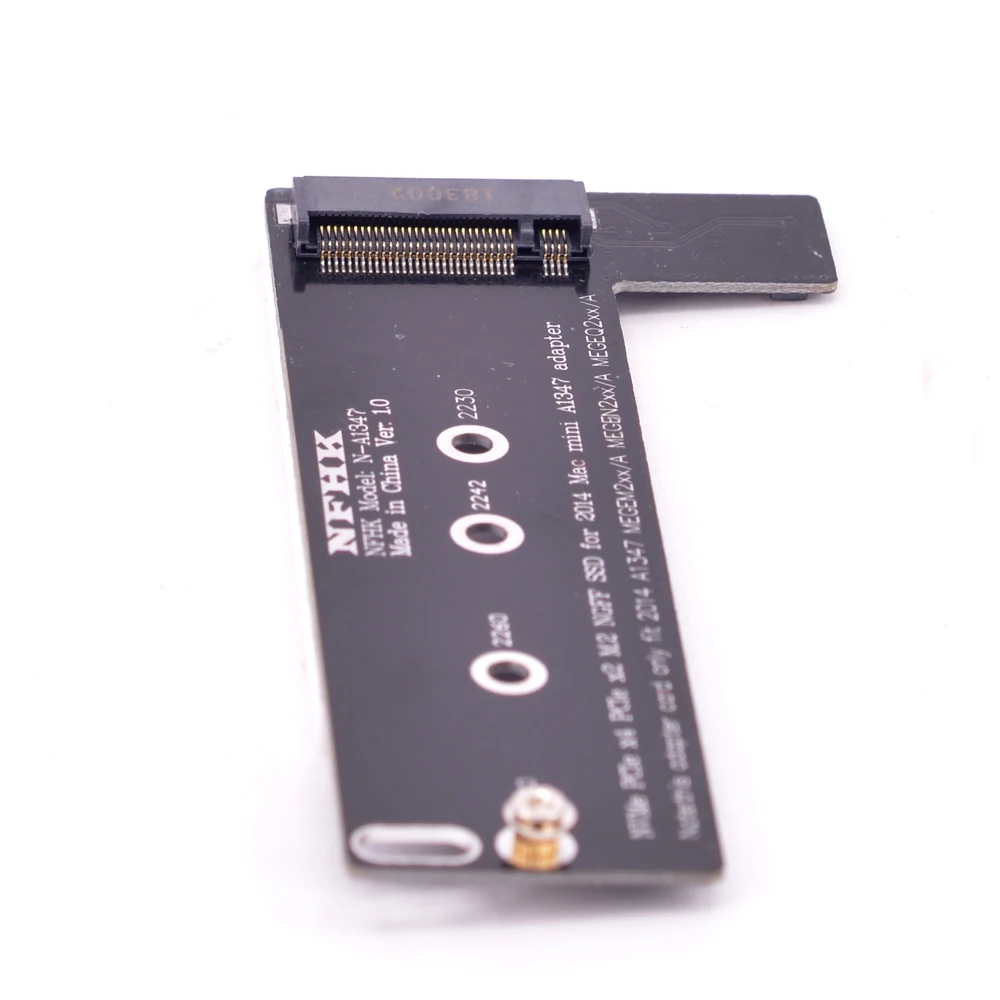 M key NVMe M2 SSD to For Apply Mac Mini 2014 A1347 MEGEN2 MEGEM2 MEGEQ2 adapter PCI express NGFF 760P 600P riser card