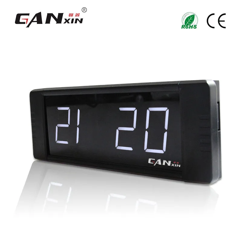 

[Ganxin]1" Programmable Led Remote Control Wall Clock Modern Design Home Decor Electronic Timing Equipment