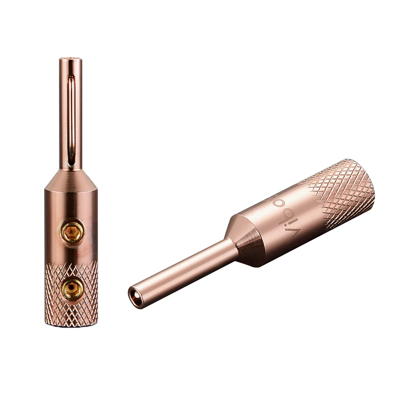Viborg Hifi Audio Banana Plug Zuiver Koper Zilver/Goud/Rhodium Plated Beschikbaar VB401 Jack Terminal voor 5mm luidsprekerkabel