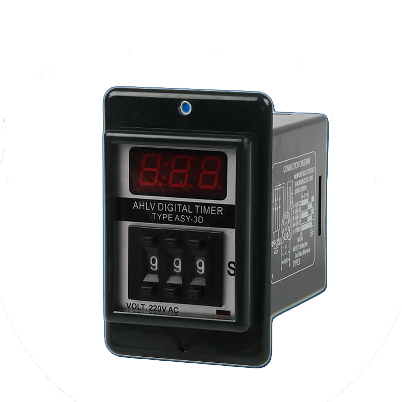 

ASY-3D dialing digital display time relay 999S, ASY2D delayer 999M timer