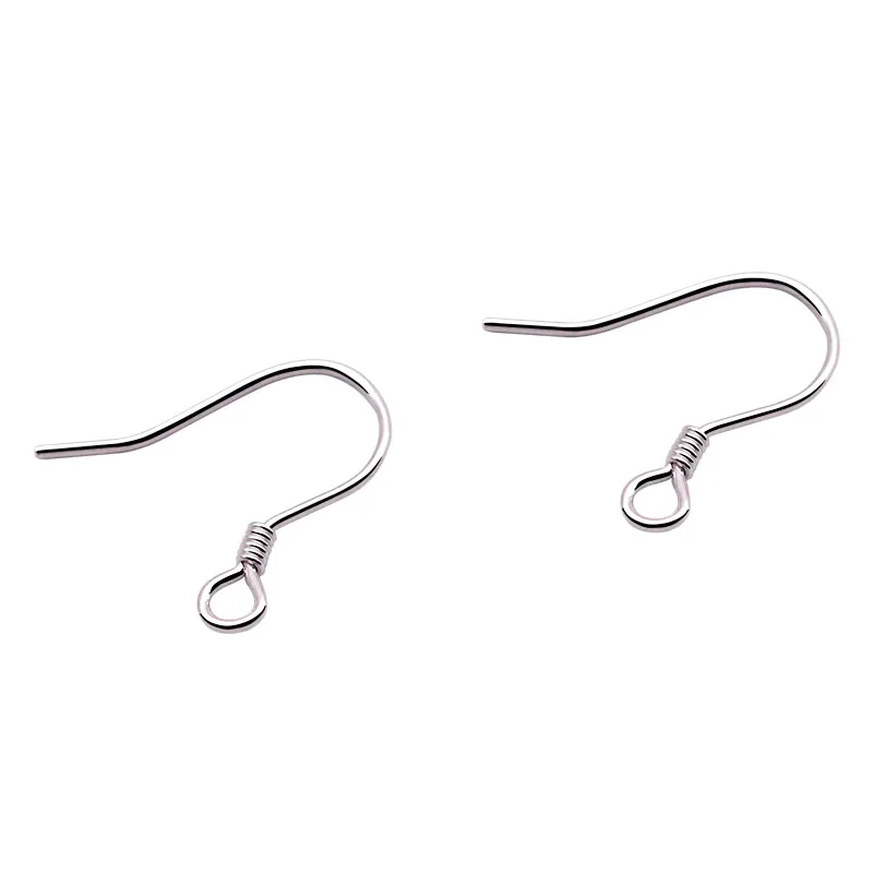 

10 pairs/lot 925 Solid Sterling Silver Earring Hooks 10-16mm Silver Earring Hooks Genuine Silver Findings