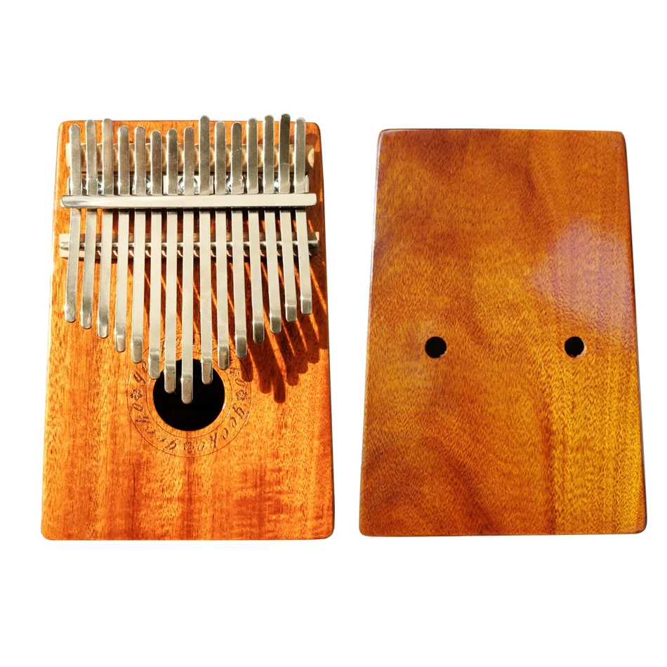 Gecko K15K  15 key  Kalimba  Solid KOA  African Thumb Piano Finger Percussion Keyboard  Kids Natural