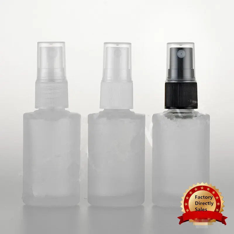 5pcs/lot Empty 30ml Glass Perfume Bottle Frosted Cylindrical Glass Bottle With Plastic Spray Nozzle Travel Cosmetic bottle