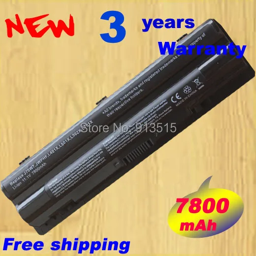 7800mAh 9 Cells Laptop Battery For Dell XPS L401x L501x L502x L701x L702x L721x J70W7 JWPHF R795X WHXY3 R4CN5