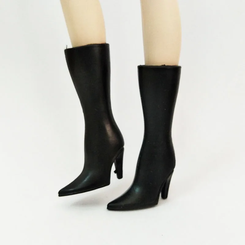 4 Colors Fashion High Heel Shoes For Barbie Doll Long Boots For Barbie Dollhouse 1/6 Doll Accessories Toy