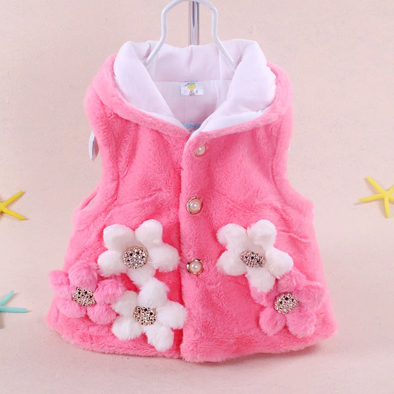 Baby girl lovely cotton-padded jacket suits 3