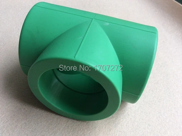 Free Shipping Quality Enviroment - friendly PPR Equal Tee Angel Fittings DN63 Connector for sanitary water pipeline