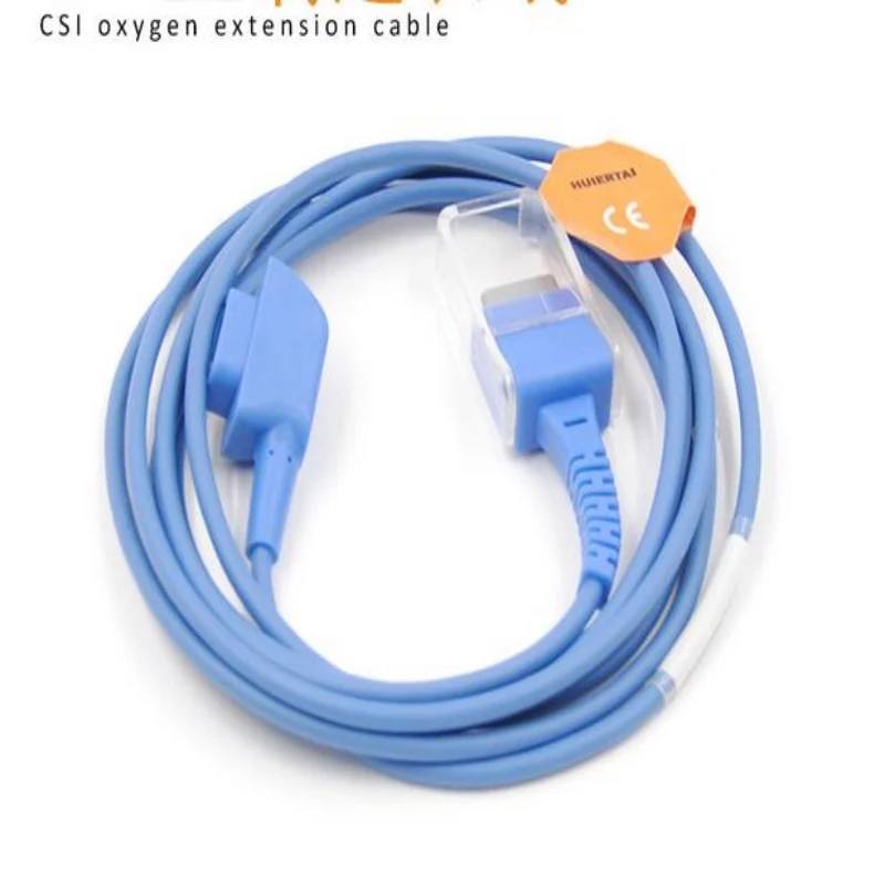 Free Shipping Compatible for CSI Criticare Systems 6 Pin to DB9 Pin Spo2 Extension Cable Medical Spo2 Adapter Cable TPU