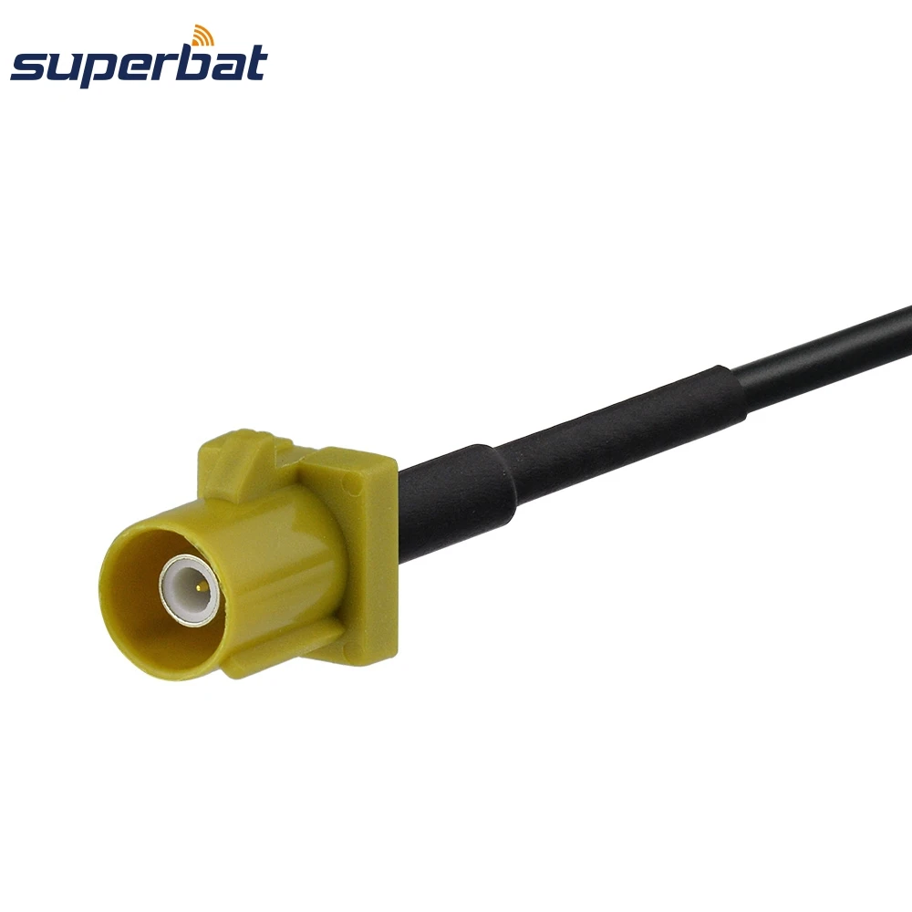 Supebat-conector de ângulo reto fatra k, plugue direto smb macho, com antena gps glonass, cabo de extensão rg175, 50cm