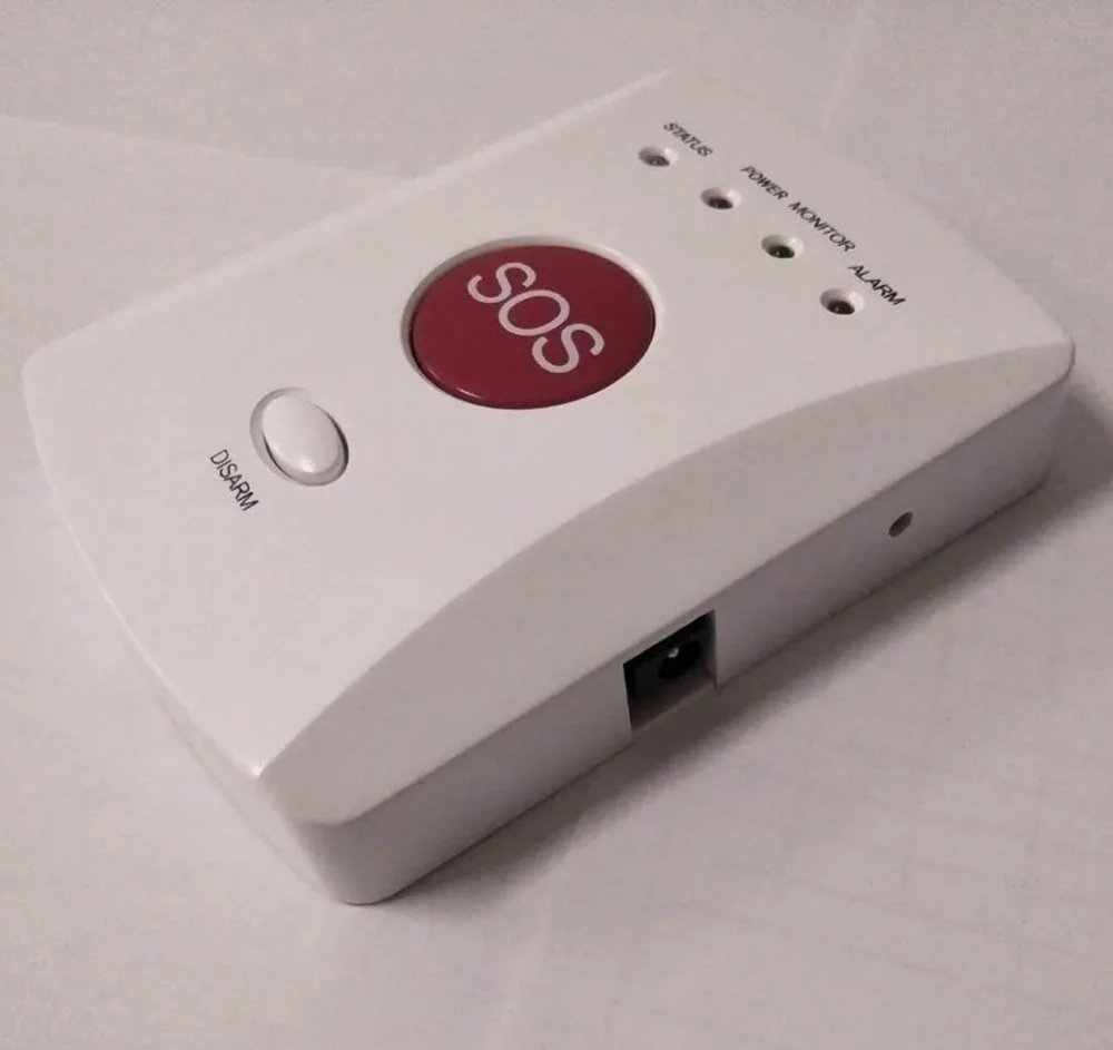 Imagem -03 - Wolf-protetor Doméstico sem Fio Gsm Sms Sos Painel de Botão Uma Chave Alarme para Idosos Crianças Sistema de Segurança de Emergência para Casa 433mhz