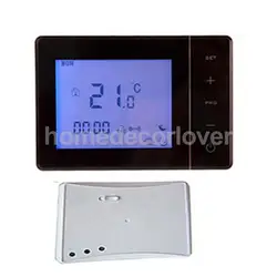 HY01RF RF Wireless Room Thermostat Wall Gas Boiler Heating Remote Controller Children Safety Lock Holidays Mode NTC Sensor