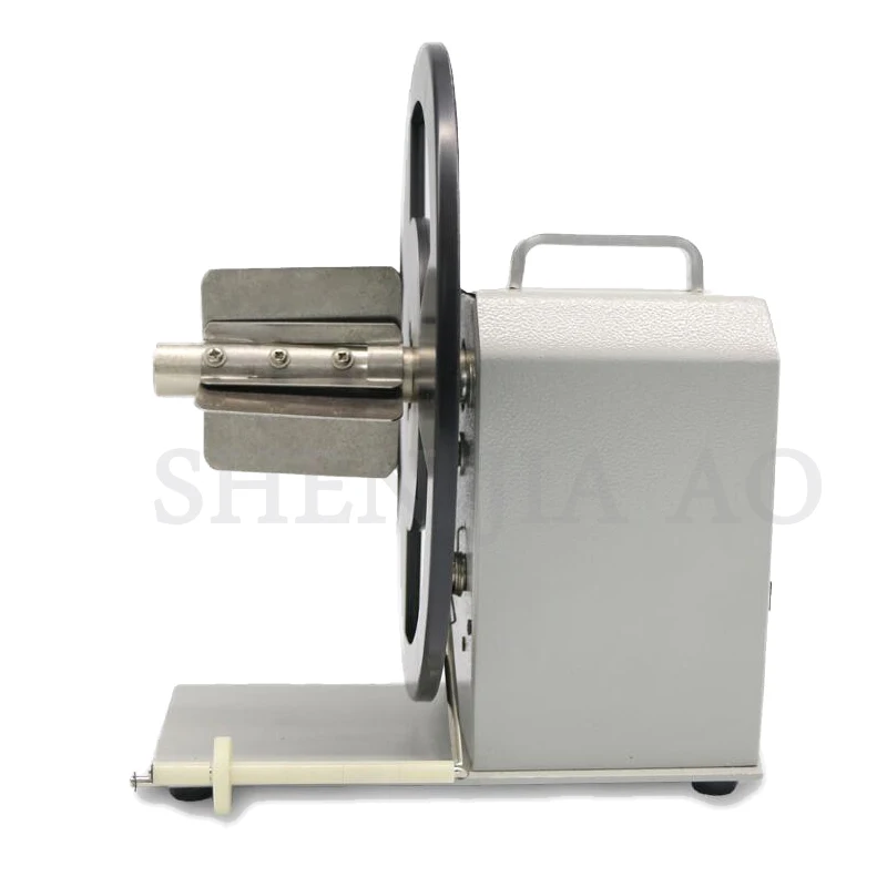 1PC QQTCW-Q5 เครื่องกรอฉลากบาร์โค้ดอัตโนมัติ 100 ~ 240V สองทางฉลากอุปกรณ์กรอสติกเกอร์กระดาษเครื่อง