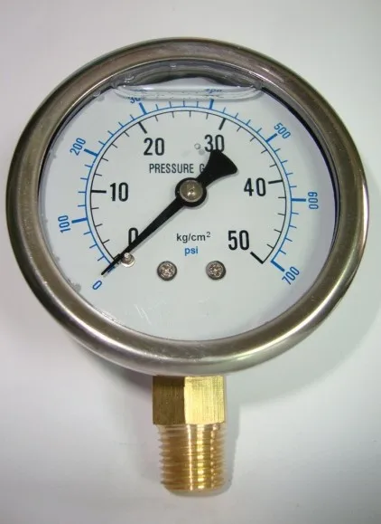 Stainless steel YN-60 shock-proof pressure gauge 10KG/100KG//150KG/200KG/250kg Hydraulic oil pressure gauge