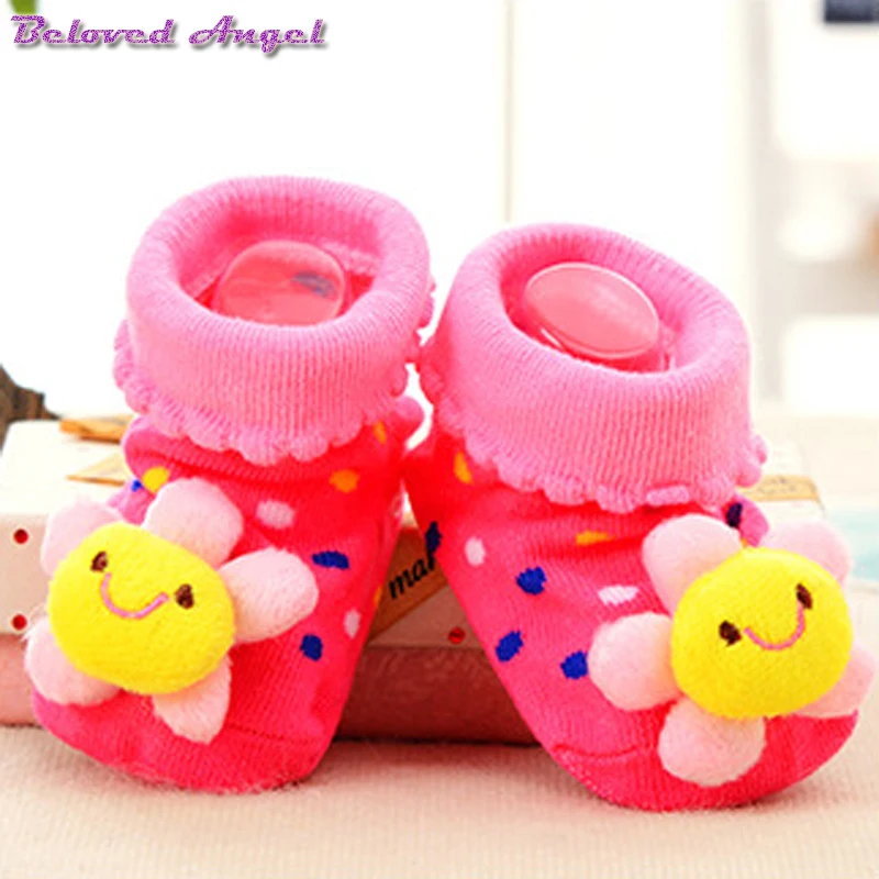 

2019 Fashion Cute Baby Socks Kids Christmas Funny Sock Animal Panda 3D Pattern Winter Autumn Boys Girls Kids Floor Socks 0-18M