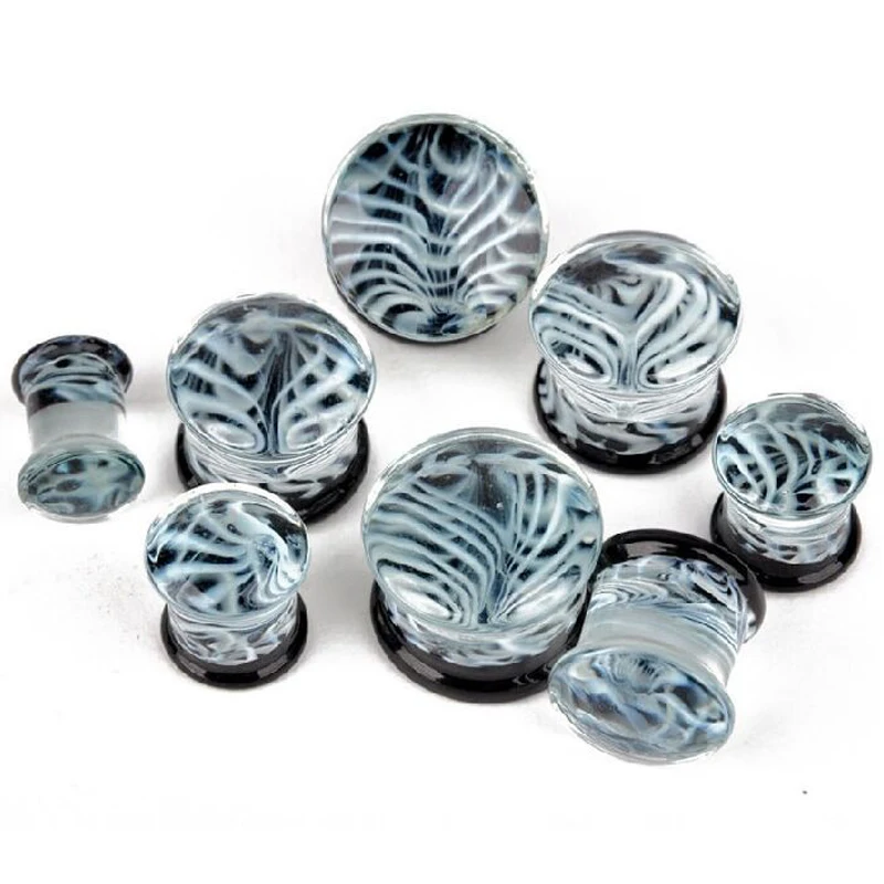 Romantic 8-16mm colorful jellyfish Glass Ear Plug Expanders Gauge Tunnel Body Piercing Jewelry Ear gauges