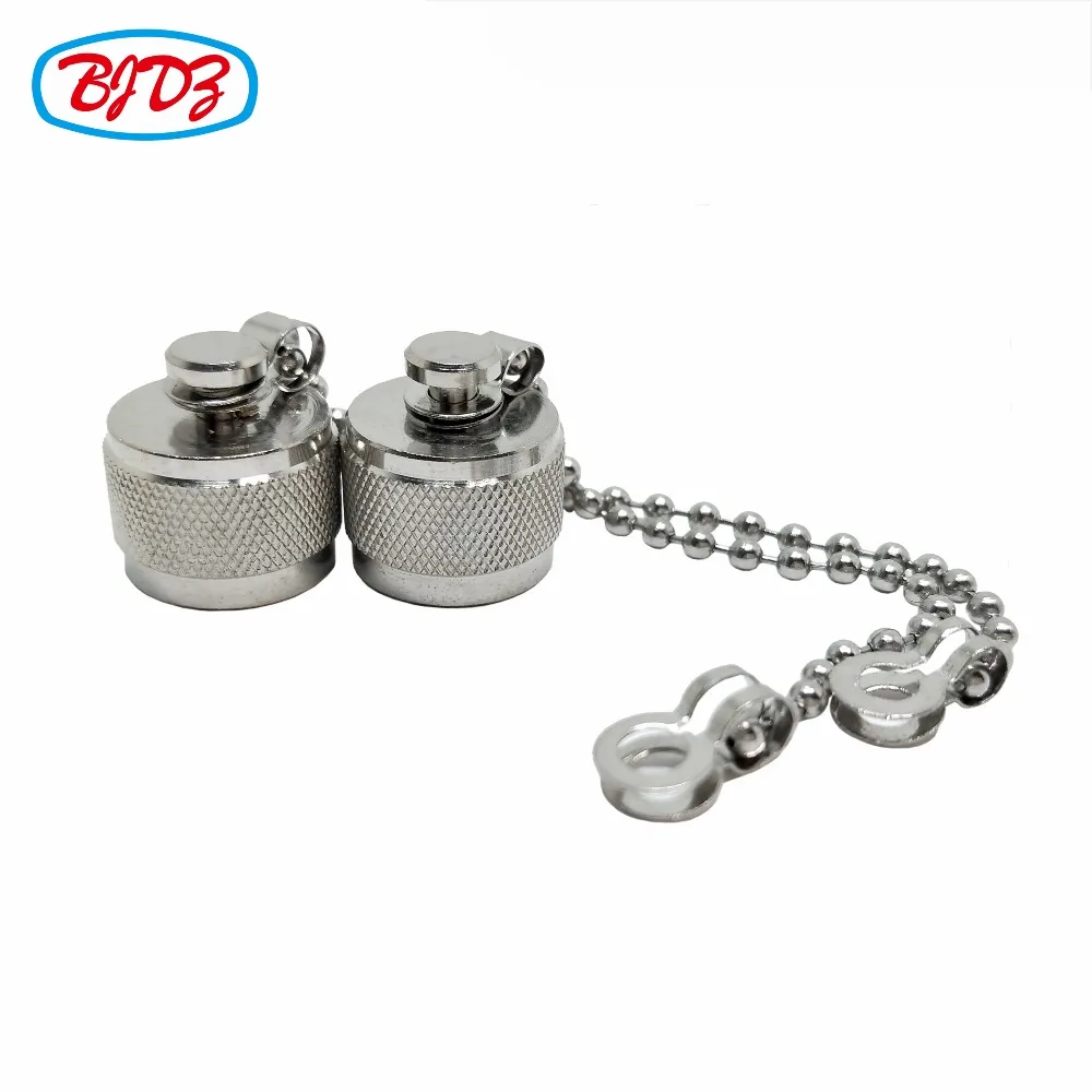 Free Shipping 5pcs TNC Male Dust Cap with Chain