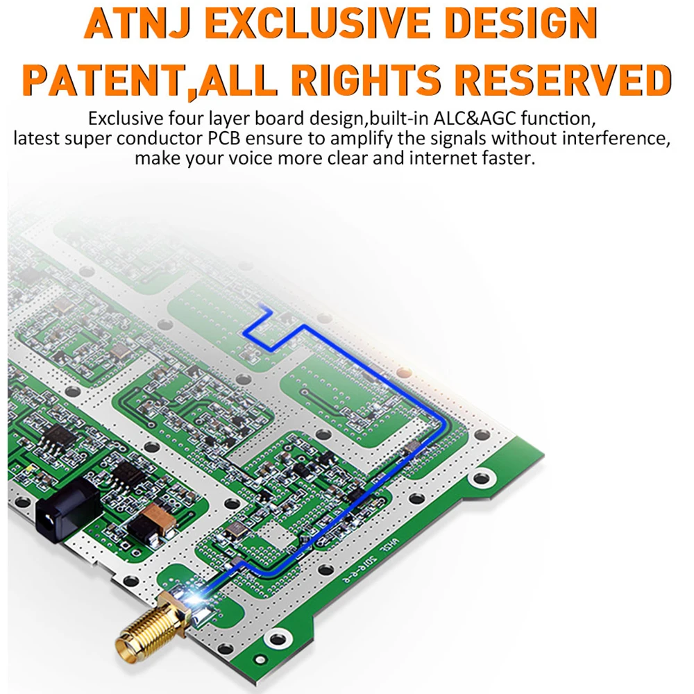 ATNJ LCD Display 70dB Gain 4G LTE 1800mhz Repeater DCS 1800 Cellphone Signal Booster Mobile Cellular Amplifier Repetidor Celular